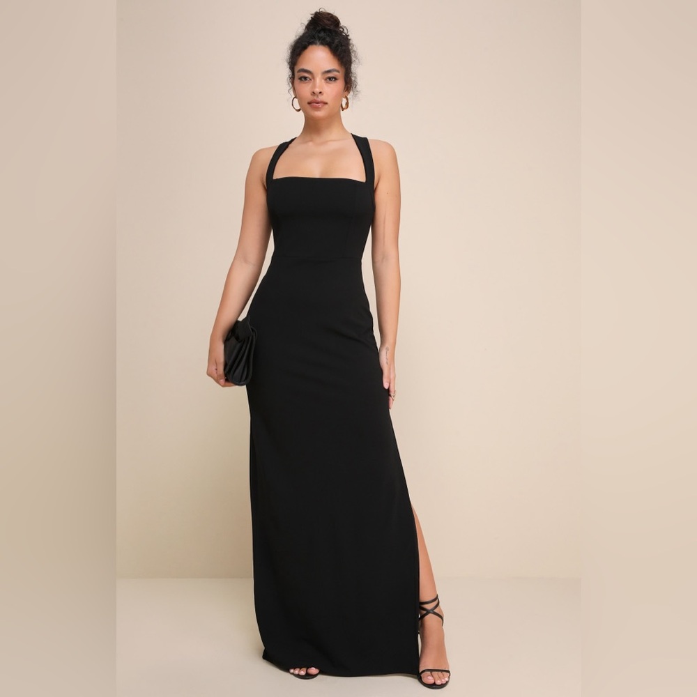 Lulu's Black Maxi Dress - Picture 5 of 8